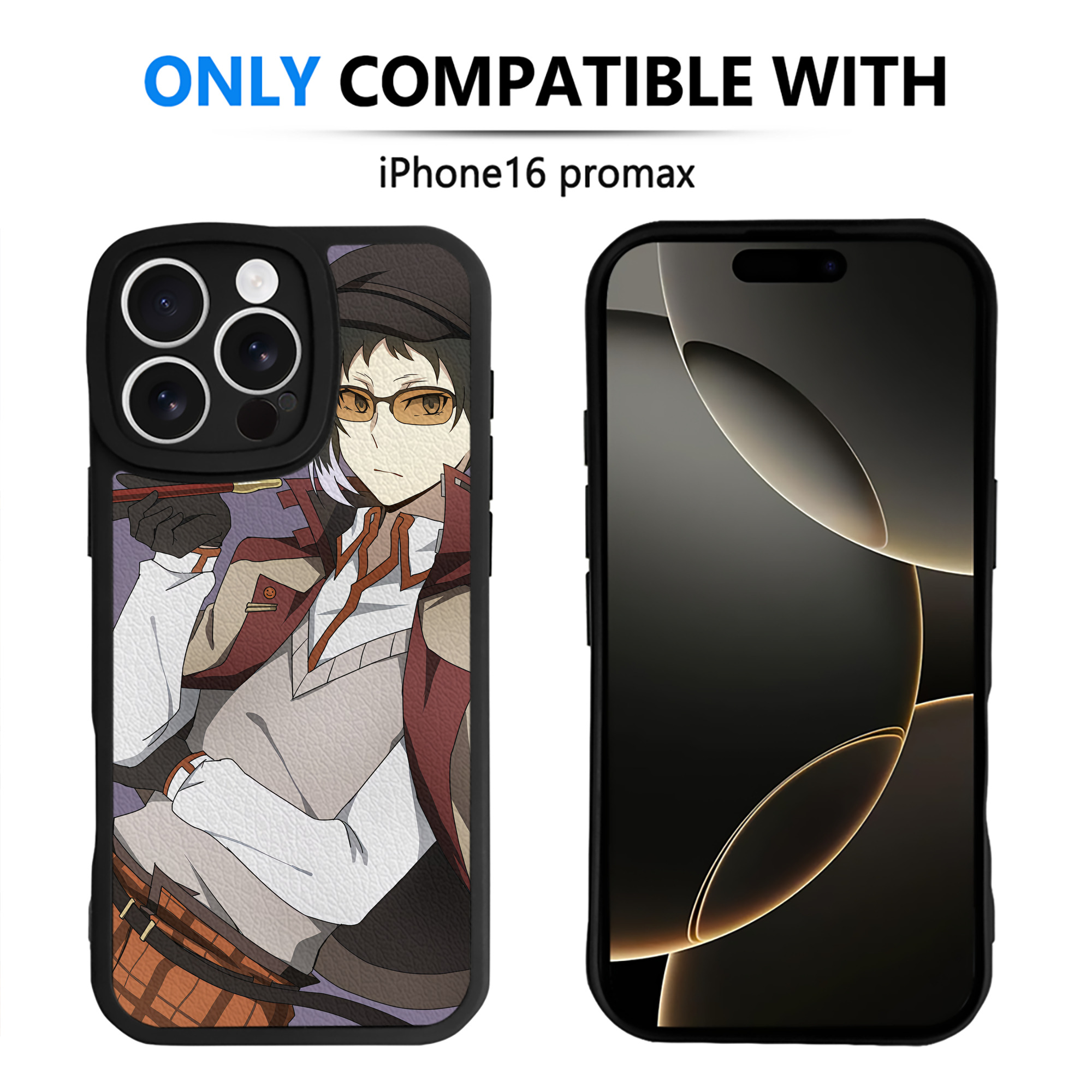 （画像用） 文豪ストレイドッグス Bungo Stray Dogs 【iPhone 16シリーズ対応】シリコンスマホケース（レザー調） 材質：シリコン